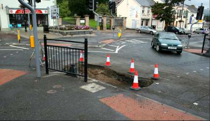 The centre of town death-trap