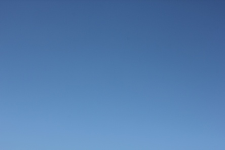 blue sky looking west