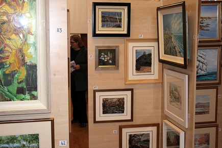 An art exhibition