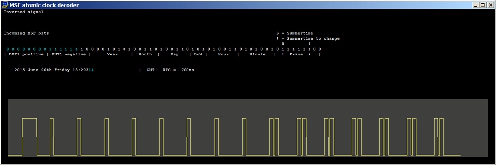 atomic clock decoder pulse
