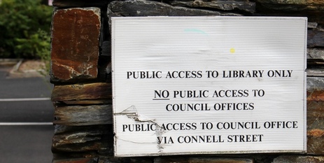 A council sign