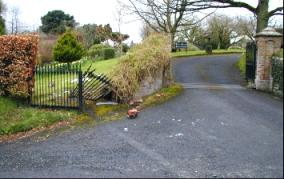 The remains of a gate