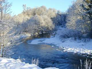 A snow bound Country Park