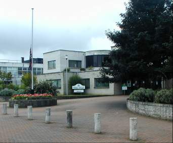 The flag on half mast