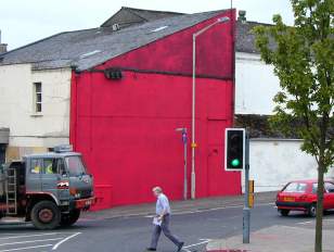 A very red wall
