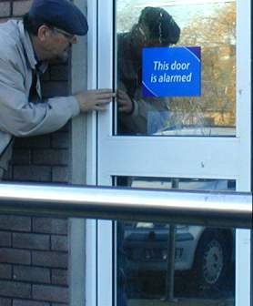 A worried looking door