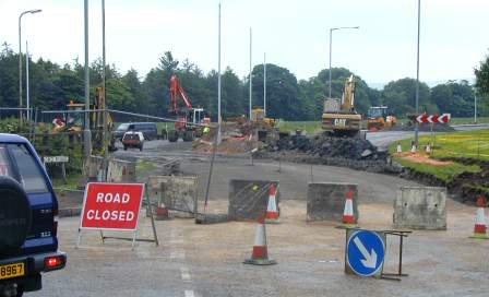 A blocked road