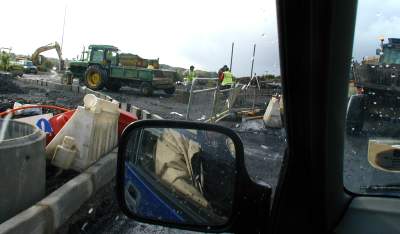 A messy roundabout