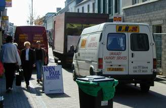 Blocked up Market Street