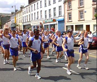 Olympic runners in Limavady