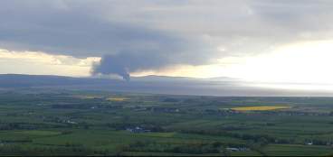 A very large plume of smoke
