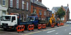 Road works in Main Street