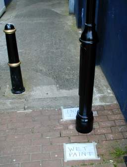 Wet paint