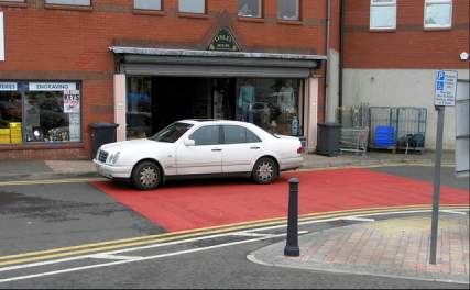 A blocked entry