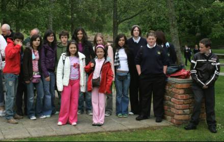 A group of students