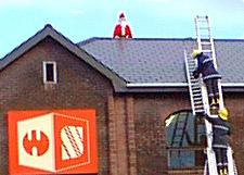 On the roof